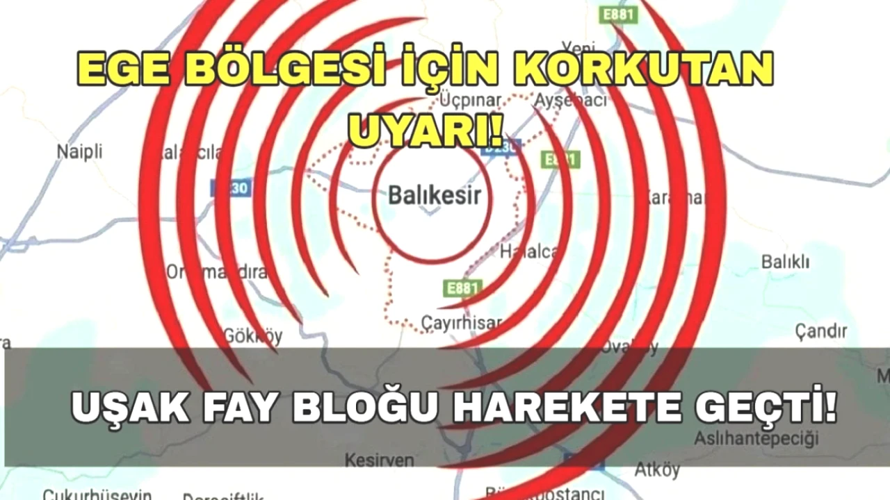 Uşak Fay Bloğunda Harekete Geçen Tehlike! Deprem Fırtınası Kapıda mı?