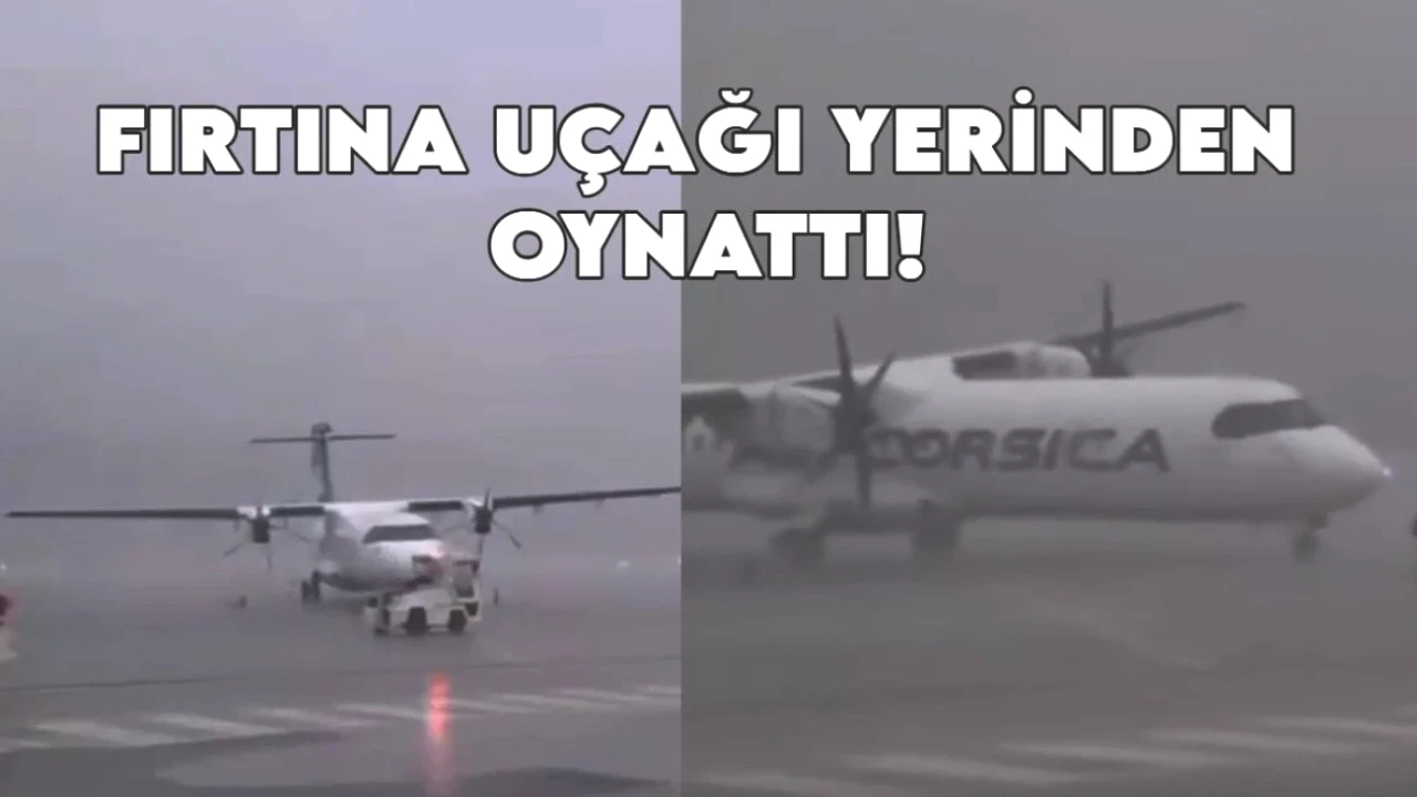 Fırtına Havaalanında Deli Eylem! Park Halindeki Yolcu Uçağı Uçtu! Tüm Uçuşlar İptal